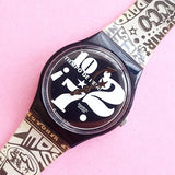 Vintage Swatch TIEMPO DE REIR GB185 Watch for Her | Swiss Quartz Watch