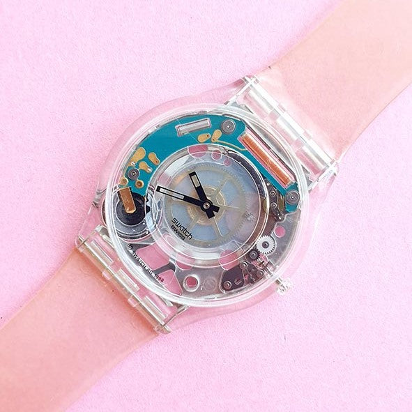 Vintage Swatch JELLY SKIN SFK100 Watch for Her | RARE 90s Swatch Skin