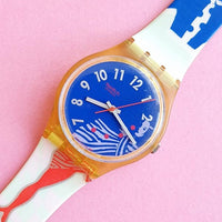 Vintage Swatch GRUAU GK147 Watch for Her | 90s Colofrul Wristwatch