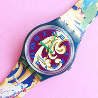 Vintage Swatch PERROQUET GN119 Watch for Her | Fun 90s Wristwatch