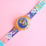 Vintage Swatch Chrono I. O. C. SCZ100 Watch for Her | RARE 90s Swiss Watch