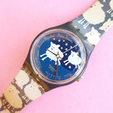 Vintage Swatch BLACK SHEEP GN150 Watch for Her | Fun 90s Wristwatch