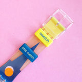 Vintage Swatch MOVIMENTO SSK102 Watch for Her | Cool 90s Swatch Watch