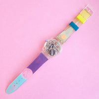 Vintage Swatch MOVIMENTO SSK102 Watch for Her | Cool 90s Swatch Watch