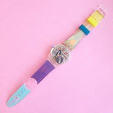 Vintage Swatch MOVIMENTO SSK102 Watch for Her | Cool 90s Swatch Watch