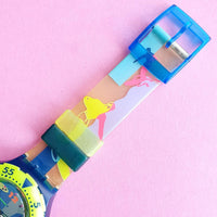 Vintage Swatch Scuba 200 Over The Wave SDN105 Watch for Women | 90s Scuba Swatch - Watches for Women Brands