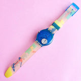 Vintage Swatch Scuba 200 Over The Wave SDN105 Watch for Women | 90s Scuba Swatch - Watches for Women Brands