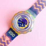 Vintage Swatch Scuba 200 Coming Tide SDJ100 Watch for Women | Rare 90s Swatch - Watches for Women Brands