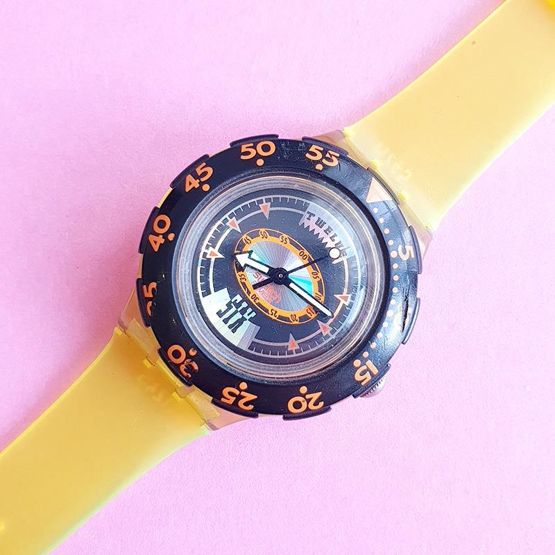 Vintage Swatch Scuba 200 Tech Diving SDK110 Women's Watch | 90s