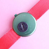 Vintage Flik Flak Red & Green Dragon Watch for Women | Cool 90s Flik Flak - Watches for Women Brands