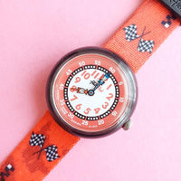 Vintage Flik Flak Racing FBNP038 Watch for Women | Fun Swiss Watch