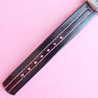 Vintage Flik Flak Black & Pink FCN003 Watch for Women | Swiss Quartz Watch