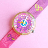 Vintage Flik Flak Pink & Purple ZFPNP002 Watch for Women | Fun Swiss Watch