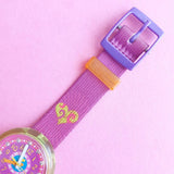 Vintage Flik Flak Pink & Purple ZFPNP002 Watch for Women | Fun Swiss Watch