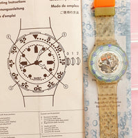 Vintage Swatch Scuba 200 JELLY BUBBLE SDK104 Watch for Women | 90s Diver Swatch