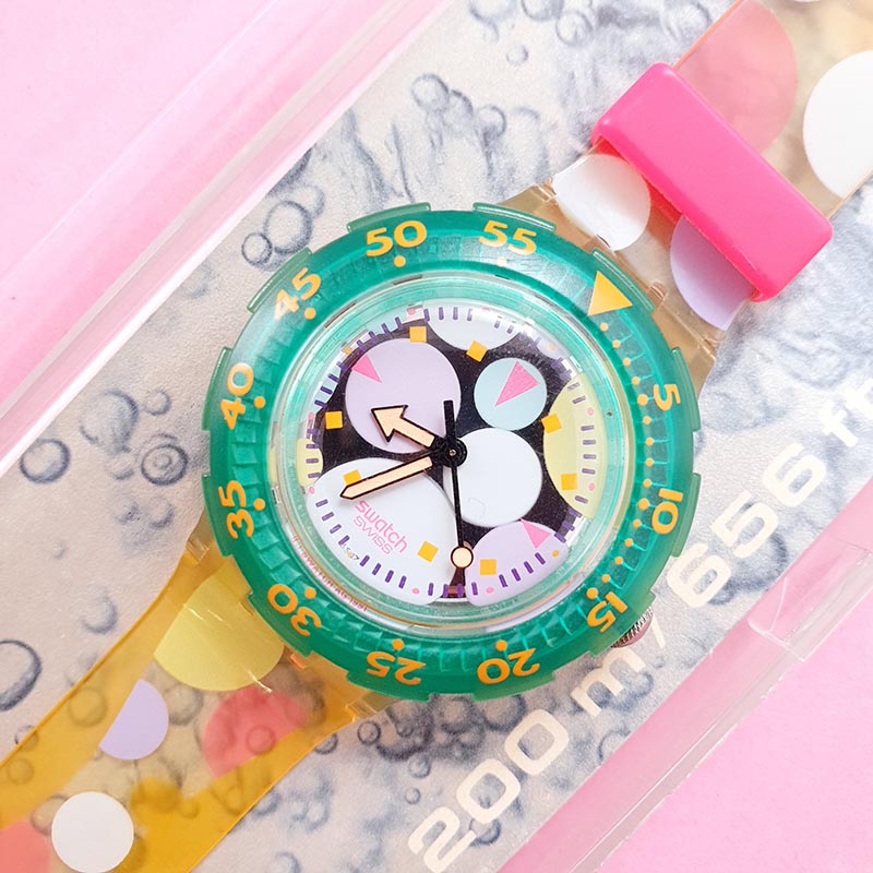 Swatch Watch - SDK105 - SEA GRAPES 1991 SEA GRAPES SDK105 Vintage Swatch Watch | Swiss Diver  main image 3