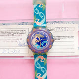 Vintage Swatch Scuba SAILOR'S JOY SDG100 Watch for Women | Retro Scuba Swatch
