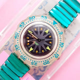 Vintage Swatch Scuba MINT DROPS SDK108 Watch for Women | Swatch Diver Watch