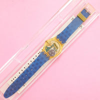 Vintage Swatch LOTS OF SUNS SRJ100 Watch for Women with Box | 90s Solar Swatch