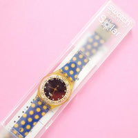 Vintage Swatch LOTS OF SUNS SRJ100 Watch for Women with Box | 90s Solar Swatch