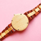 Vintage Two-tone Bobo Bird Wood Watch for Women |  Sleek Wooden Watch