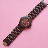 Vintage Red WeWood Wood Watch for Women | Minimalist Wristwatch