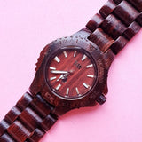 Vintage Red WeWood Wood Watch for Women | Minimalist Wristwatch