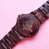 Vintage Red WeWood Wood Watch for Women | Minimalist Wristwatch