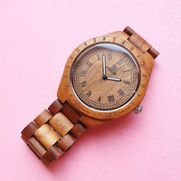 Vintage Brown Uwood Wood Watch for Women |  Wooden Womens Watch