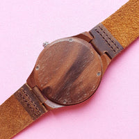 Vintage Dark Brown Wood Watch for Women | Wooden Watch for Her