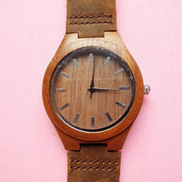 Vintage Dark Brown Wood Watch for Women | Wooden Watch for Her