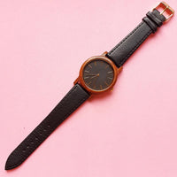 Vintage Elegant Brown Wood Watch for Women | Minimalist Wristwatch