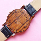 Vintage Elegant Brown Wood Watch for Women | Minimalist Wristwatch