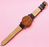 Vintage Elegant Brown Wood Watch for Women | Minimalist Wristwatch