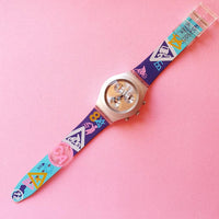 Vintage Swatch Irony Chrono ARCTIC DREAM YMS1004 Women's Watch | Swiss Colorful Wristwatch