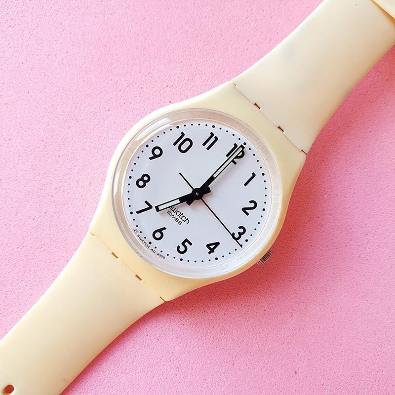 Swatch Ag Quartz Orologio Vintage Swatch JUST WHITE JA GW151D