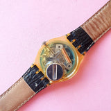 Vintage Black Swatch GK716 Women's Watch | Cool 90s Swatch Watch