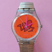 Vintage Swatch POUNDING HEART GK237 Watch for Women | 90s Swatch Watches