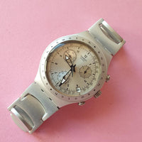 Vintage Swatch Irony Chrono Freezing Rain YCS4006AG Watch for Women | 90s Swatch Irony Cronograph