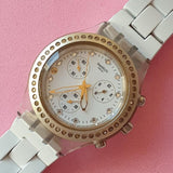 Vintage Swatch Irony Diaphane Chrono Full Blooded SVCK4067 Watch for Women | Swiss Chrono Watch