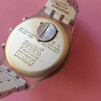 Vintage Swatch Irony Diaphane Chrono Full Blooded SVCK4067 Watch for Women | Swiss Chrono Watch