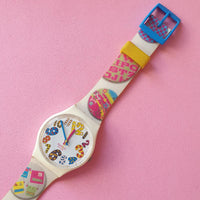 Vintage Swatch PLAYFUL PINS GW145 Ladies Watch | Swiss Retro Watch