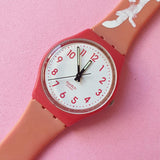 Vintage Swatch CREAM JAM GR150 Ladies Watch | Red Swiss Watch