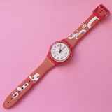 Vintage Swatch CREAM JAM GR150 Ladies Watch | Red Swiss Watch