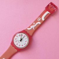 Vintage Swatch CREAM JAM GR150 Ladies Watch | Red Swiss Watch