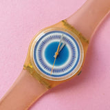 Vintage 90s Blue-dial Swatch Ladies Watch | Swatch Gent Watch