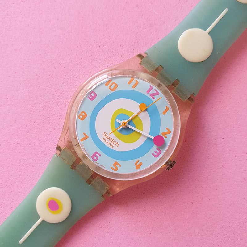 Vintage Swatch MINTY MOUTHFUL GE157 Ladies Watch | Colorful  display picture 1