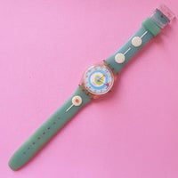 Vintage Swatch MINTY MOUTHFUL GE157 Ladies Watch | Colorful Swatch Watch