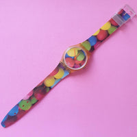 Vintage Swatch BUBBLEGUM GK283 Ladies Watch | Colorful Swatch Watch