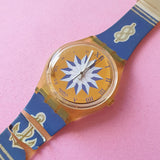 Vintage Swatch BLUE ANCHORAGE GK140 Ladies Watch | Retro Swatch Watch